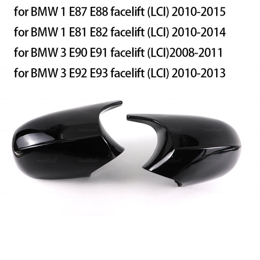 Premium Carbon Fiber Style M3 Side Mirror Covers for BMW 1 & 3 Series (E81, E82, E87, E88, E90, E91, E92, E93)