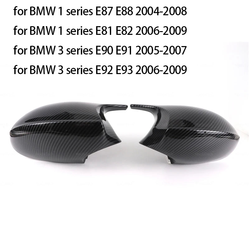 Premium Carbon Fiber Style M3 Side Mirror Covers for BMW 1 & 3 Series (E81, E82, E87, E88, E90, E91, E92, E93)