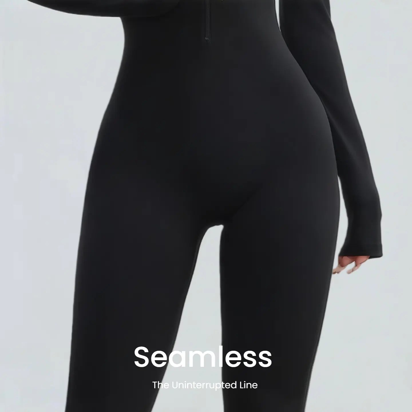 Sol Grove Sienna Casual Jumpsuit Women'S Sportswear Seamless Butt-Lifting Quick Dry Moisture-Wicking Elastic Fabric for Yoga Comfortable Everyday Wear with Front Zip Womenswear Black Overalls Rompers